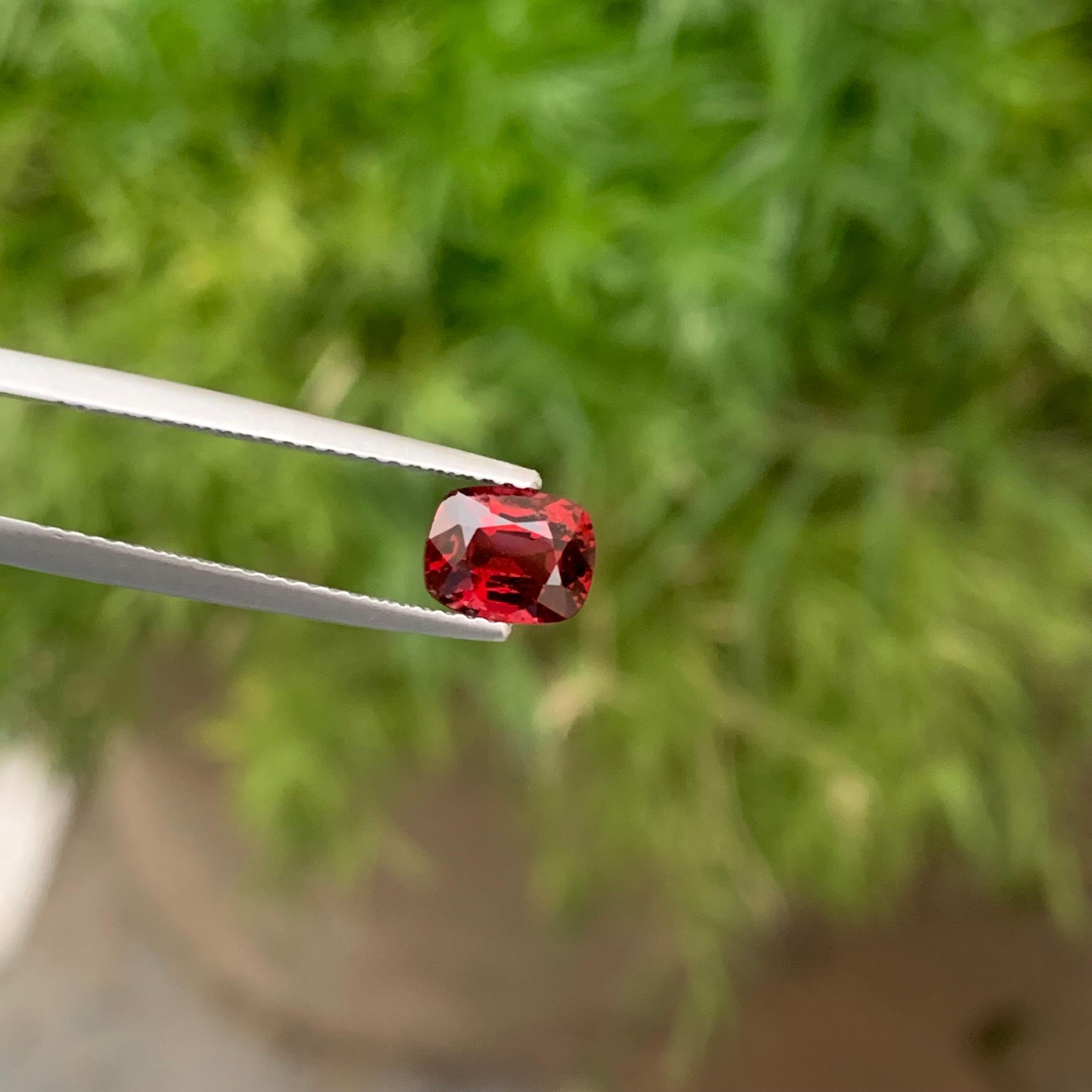 Gorgeous Loose Spinel
Weight: 1.15 Carats
Dimension: 6.9x5.5x3.7 Mm
Origin: Burma
Color: Red
Shape: Cushion
Treatment: Non
Certificate : on demand
.
Spinel gems are said to help set aside egos and become devoted to another person. Like most fiery