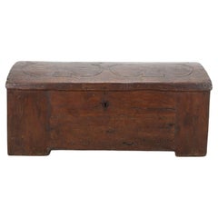 Antique Exceptional 14th Century Saxon Oak Chest