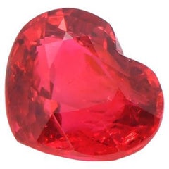 Exceptional 1.56 carats Vivid Heart Spinel (Swiss Certified - Untreated)