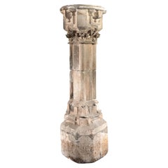 Exceptional 15th Century Gothic Stone Blessing Font