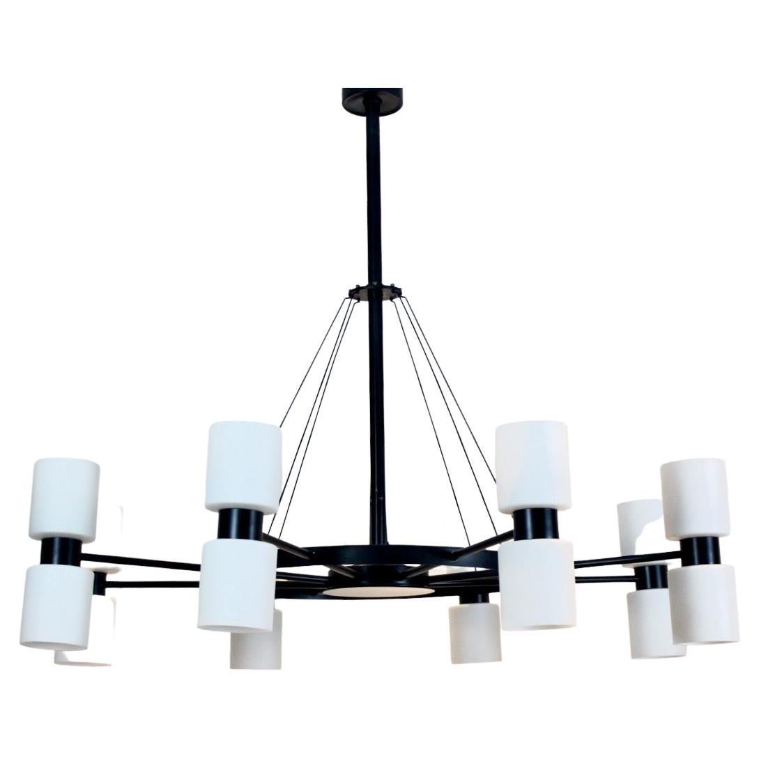 Exceptional 16-Light Chandelier 'Zonnewende' by J.W. Bosman for RAAK Amsterdam For Sale