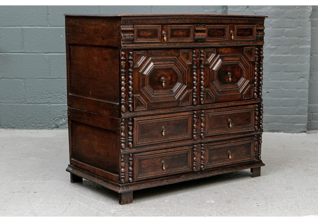 Exceptional 17th-18th Century Elaborately Carved Chest of Drawers 7