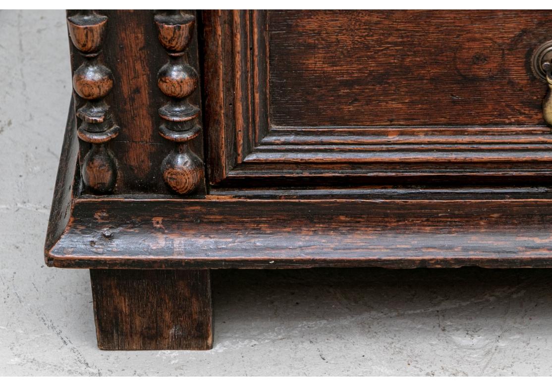 Hand-Carved Exceptional 17th-18th Century Elaborately Carved Chest of Drawers