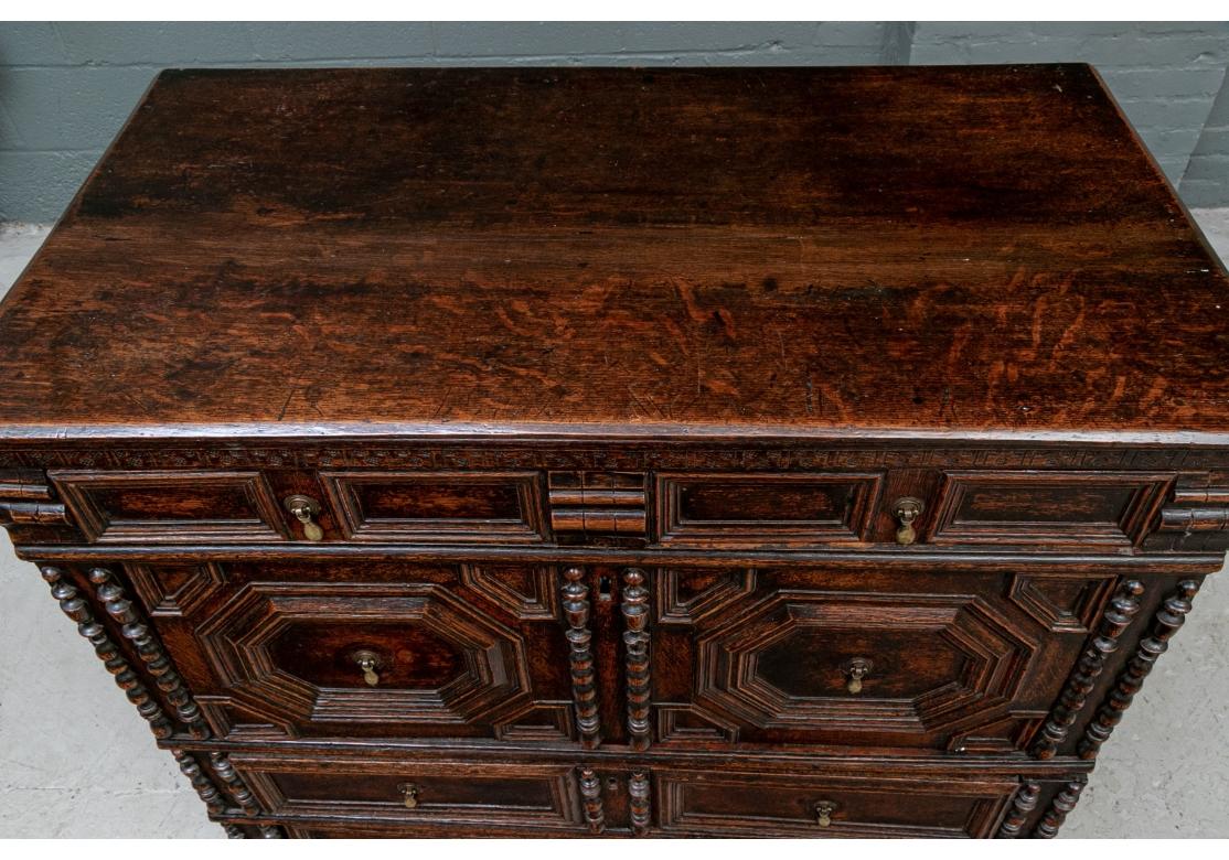 Exceptional 17th-18th Century Elaborately Carved Chest of Drawers 1