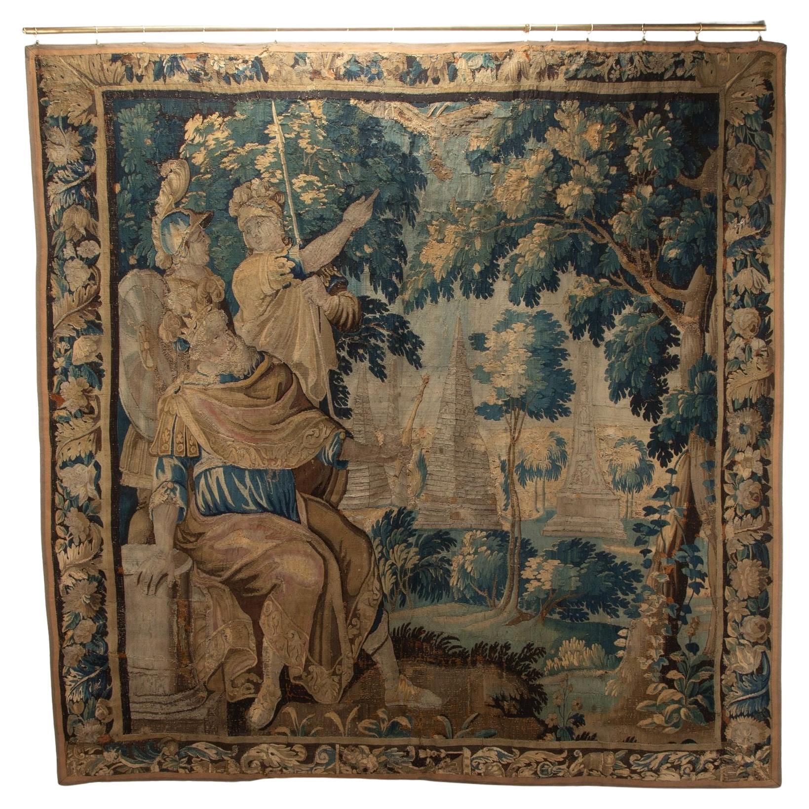 Exceptional 17th Century Aubusson Tapestry Wall Hanging