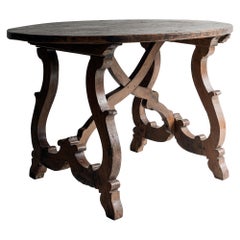 Exceptional 17th Century Italian Table in Solid Walnut