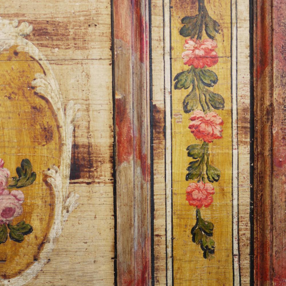 Exceptional 1801 Floral Painted Blanket Chest 5