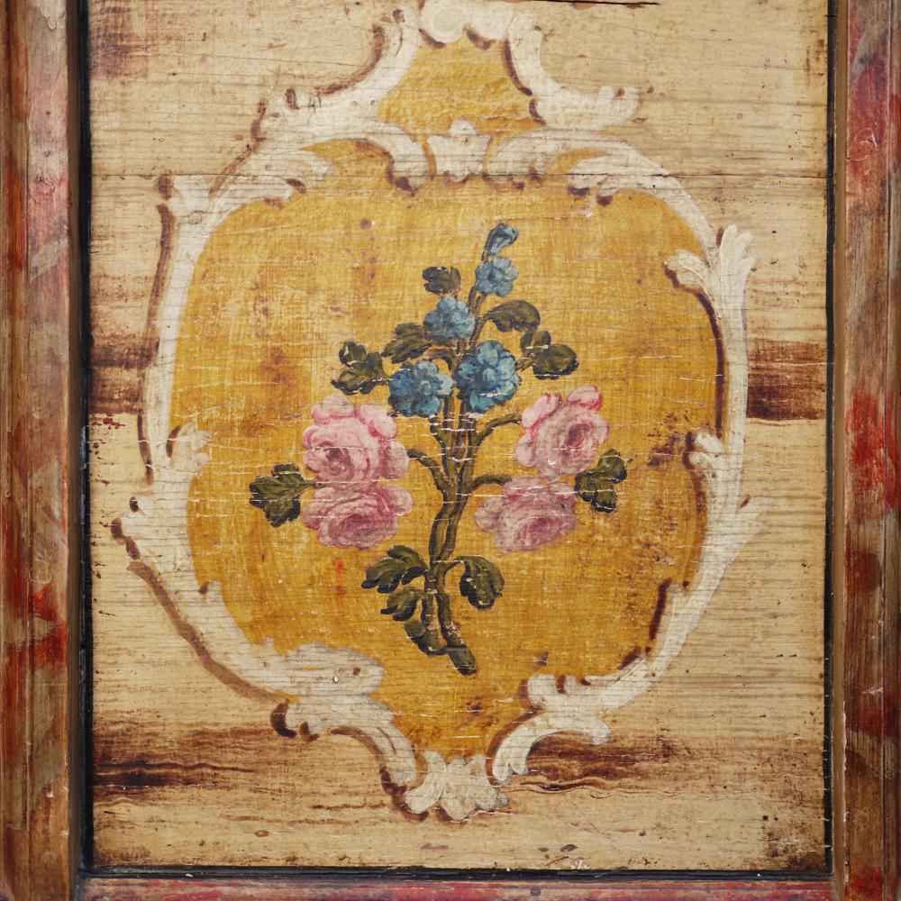 Exceptional 1801 Floral Painted Blanket Chest 2