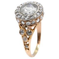 Exceptional 1880s Antique Diamond Ring over 3 Carats of Diamonds Rare