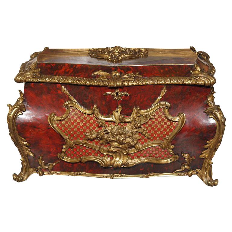 EXCEPTIONAL 18TH C FRENCH JEWELL CASKET For Sale