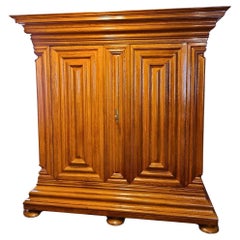 Exceptional 18th Century Baroque Oak Cabinet from Germany, called ‘Nasenschrank’