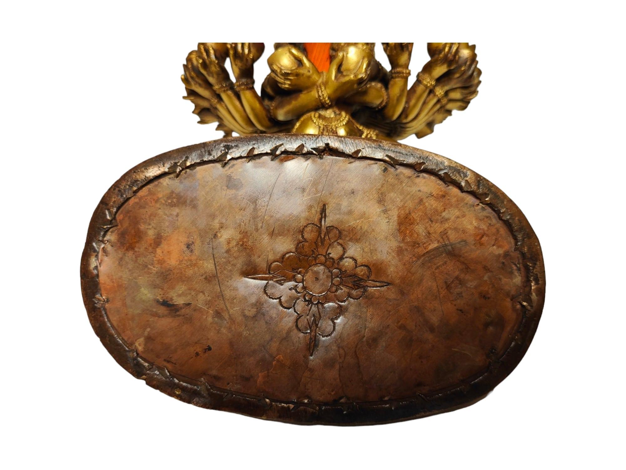 Exceptional 18th Century Chinese Tibetan Gilt Bronze Cakrasamvara in Yab Yum For Sale 13
