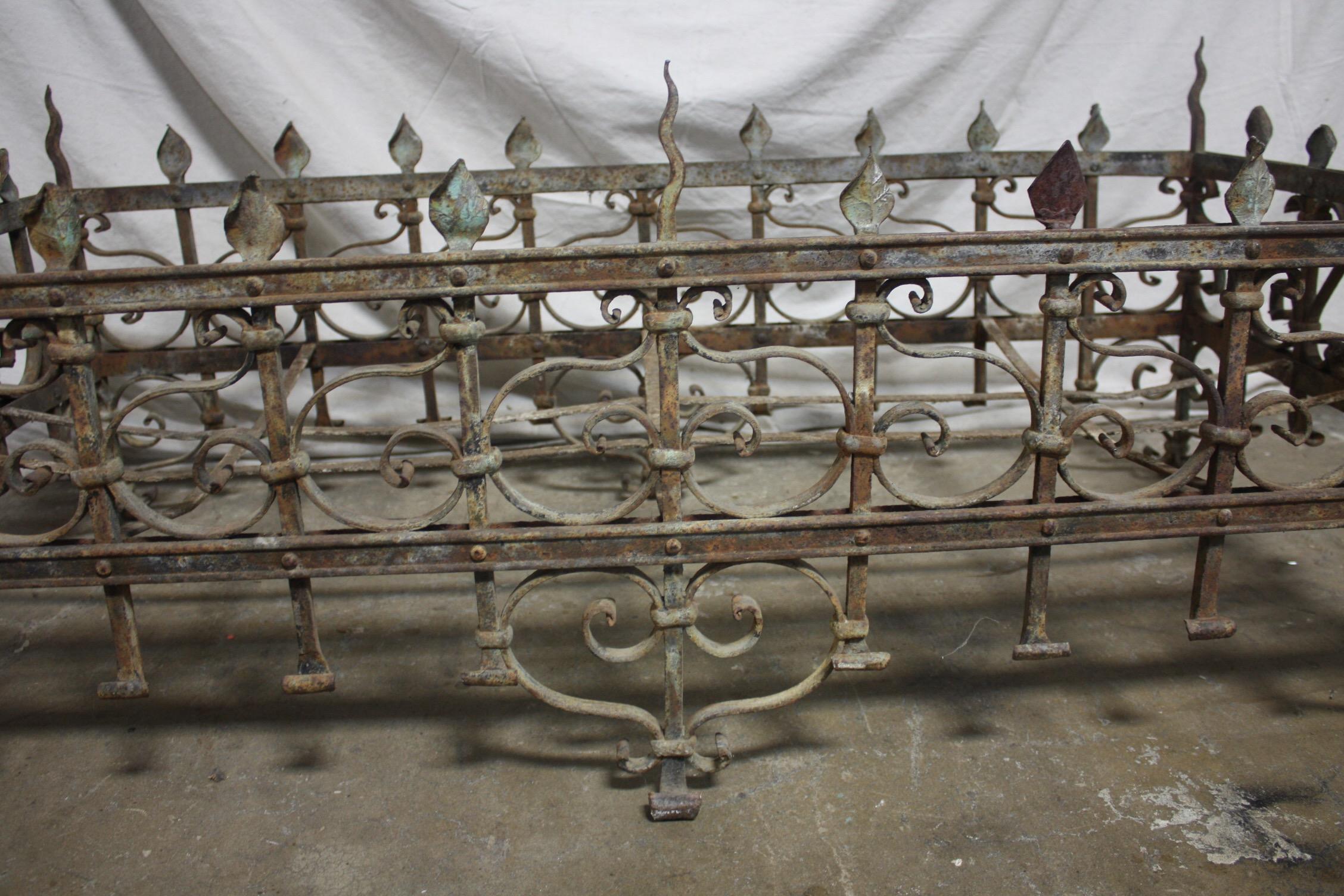 Exceptional 18th Century French Iron Planter For Sale 5