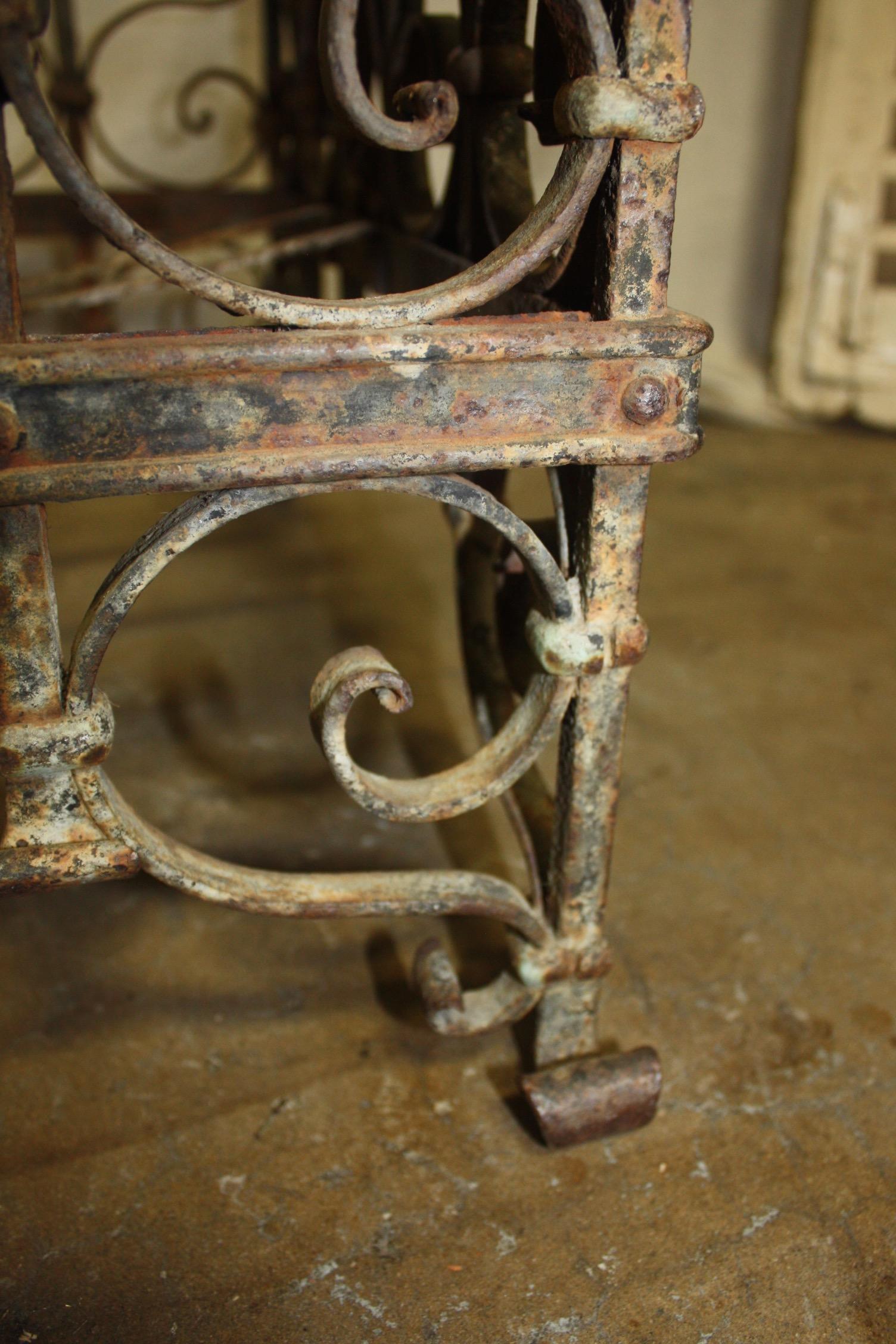 Exceptional 18th Century French Iron Planter For Sale 7