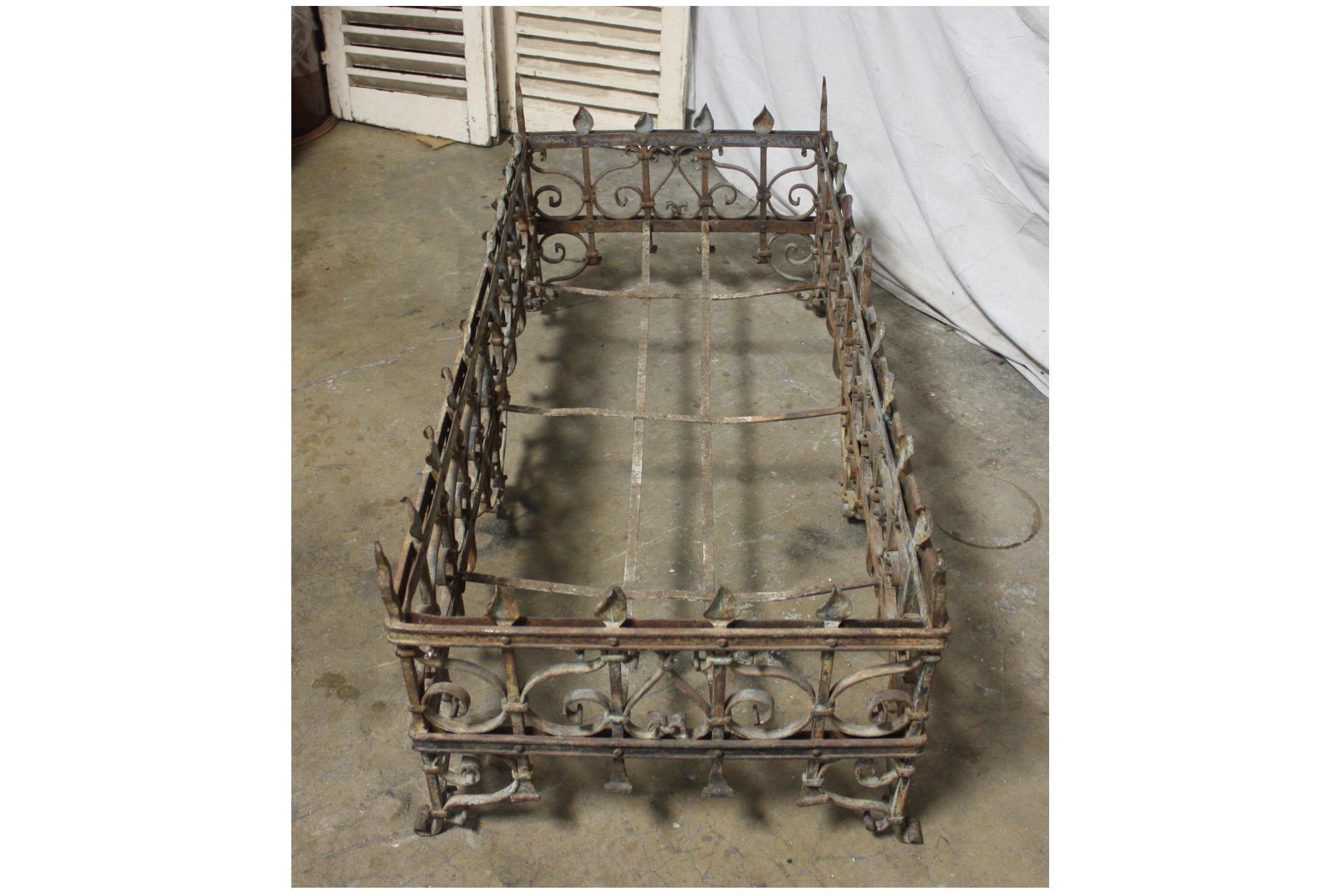 Exceptional 18th Century French Iron Planter For Sale 2