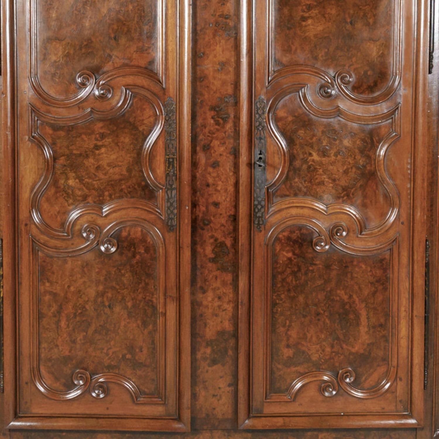 Exceptional 18th Century French Period Louis XV Bressan Armoire 1