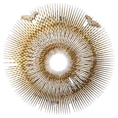 Exceptional 18th Century Gilt Carved Wooden Sunburst