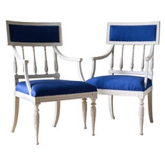 Exceptional 18th Century Gustavian Armchairs