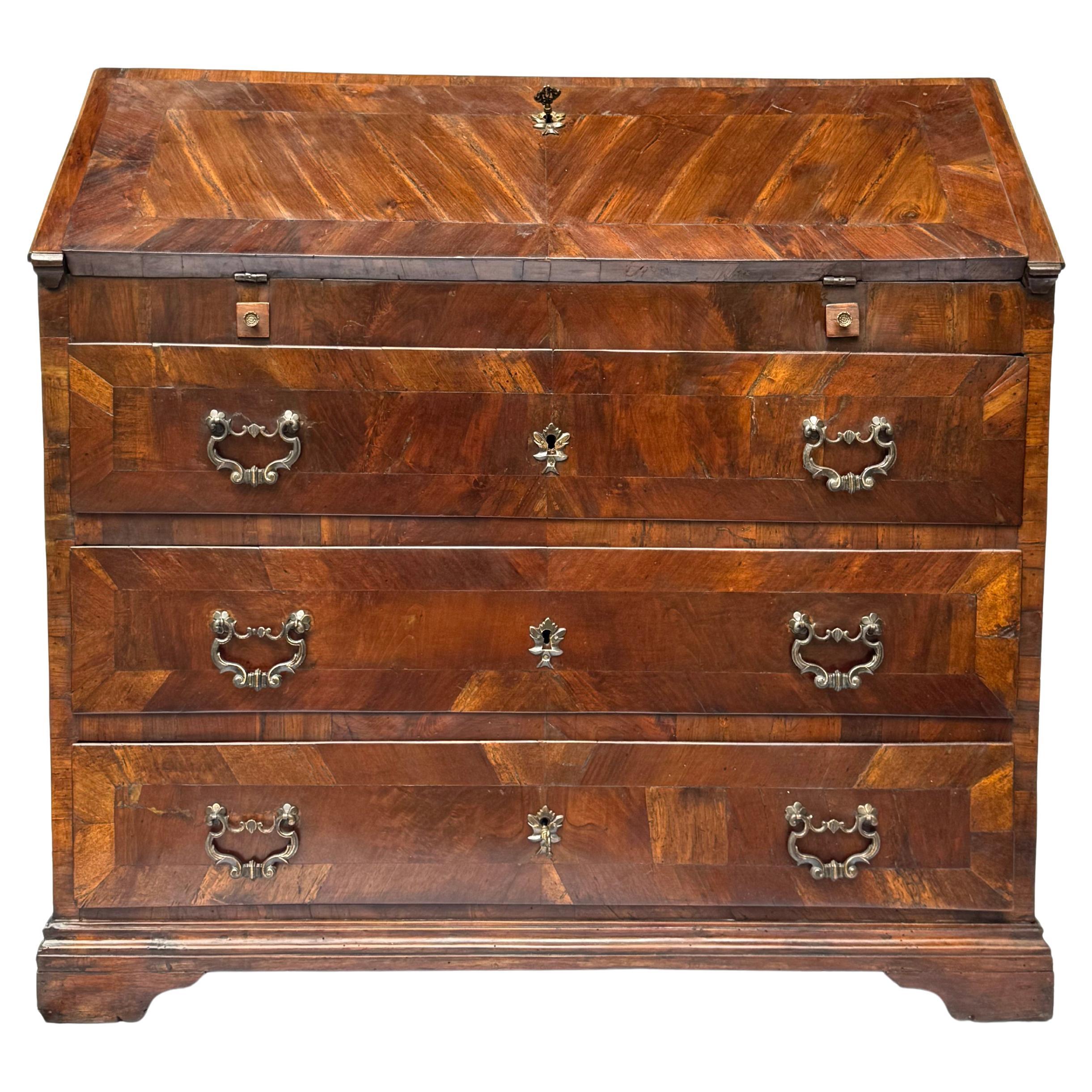 Exceptional 18th-Century Italian Slant-Front Bureau / Secretary For Sale