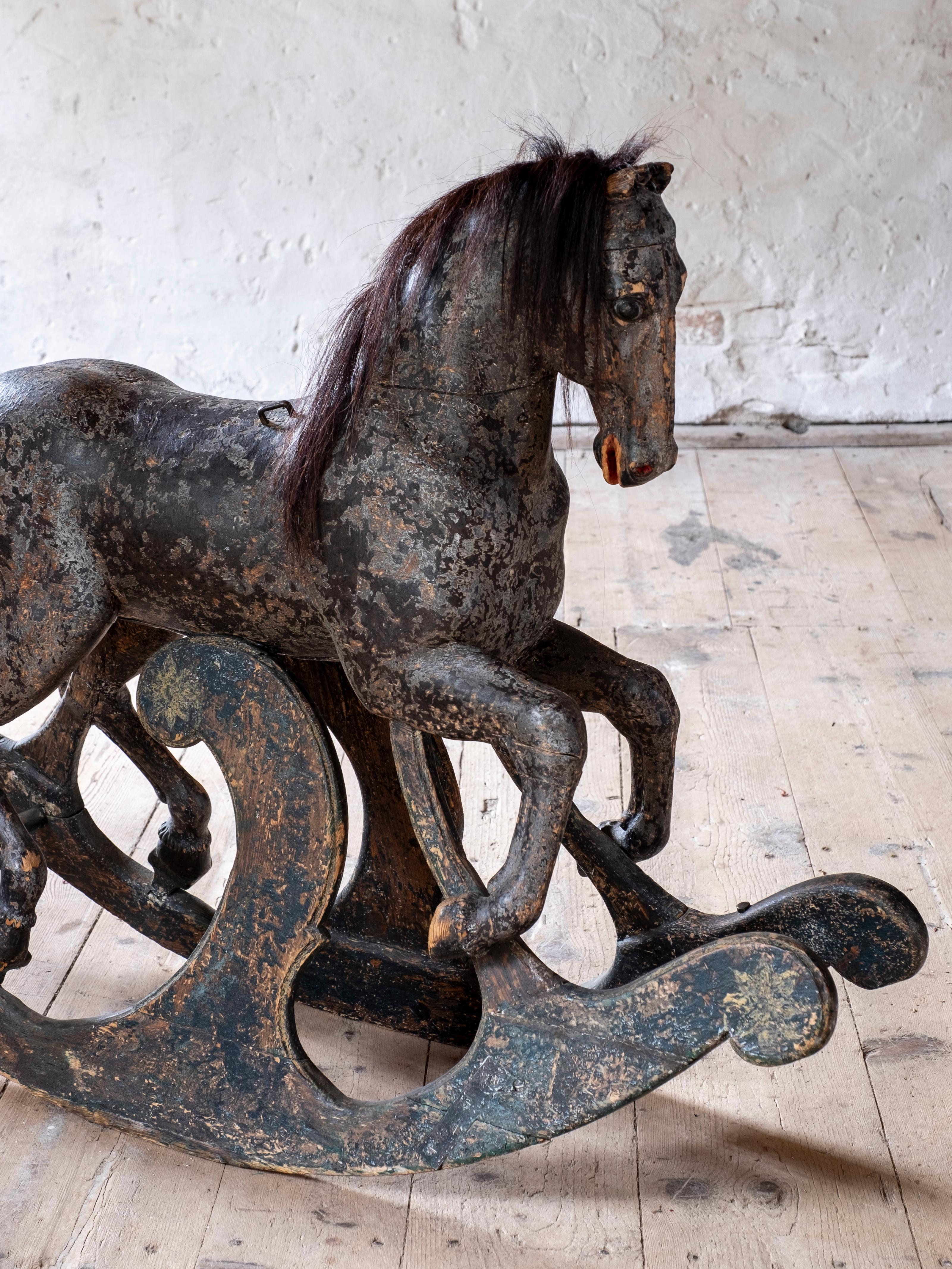 Rococo Exceptional 18th Century Rocking Horse