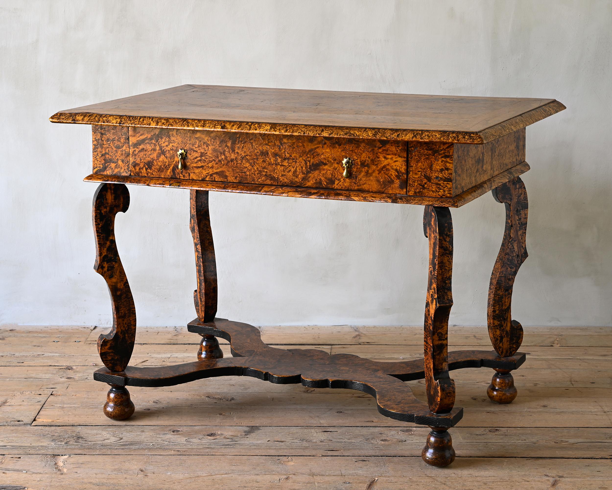 Exceptional 18th Century Swedish Baroque Alder Root Table For Sale 5