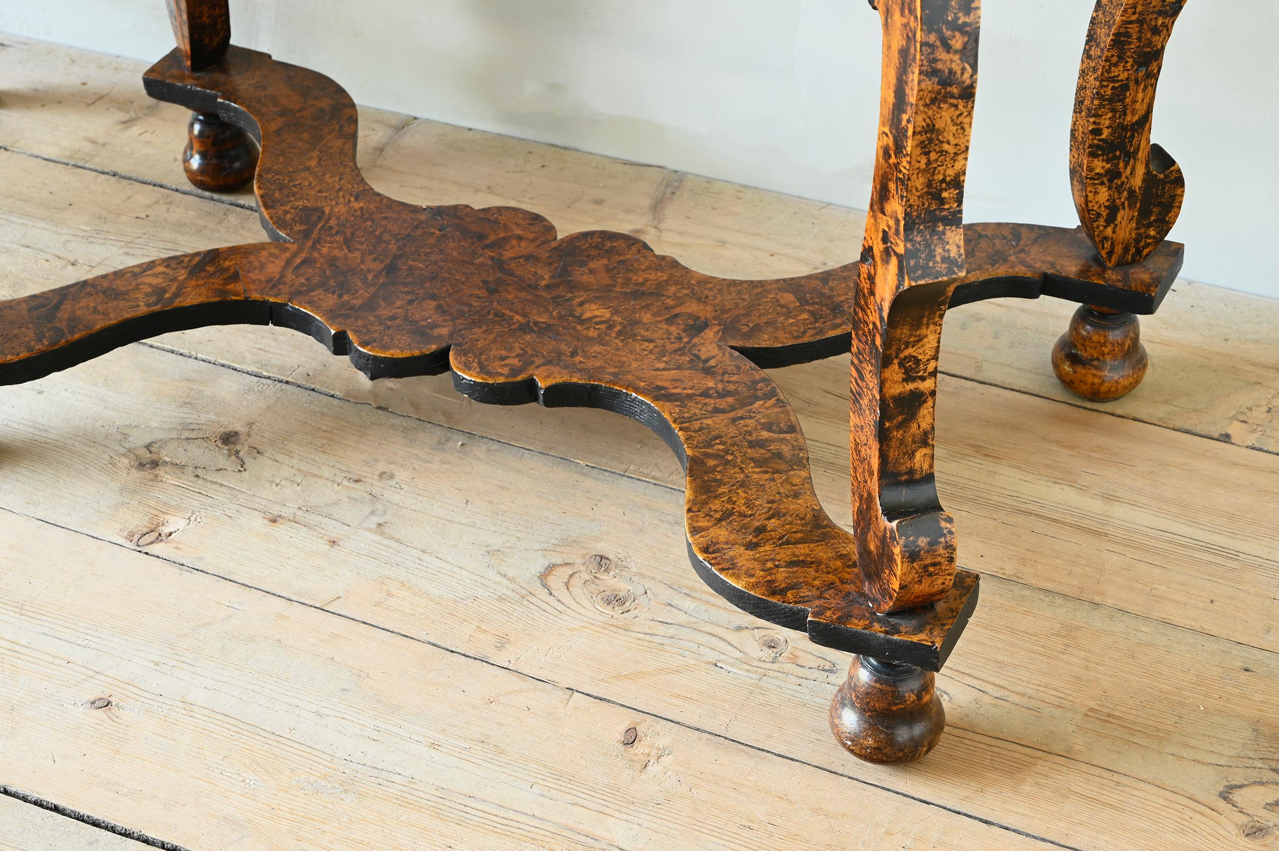 Wood Exceptional 18th Century Swedish Baroque Alder Root Table For Sale
