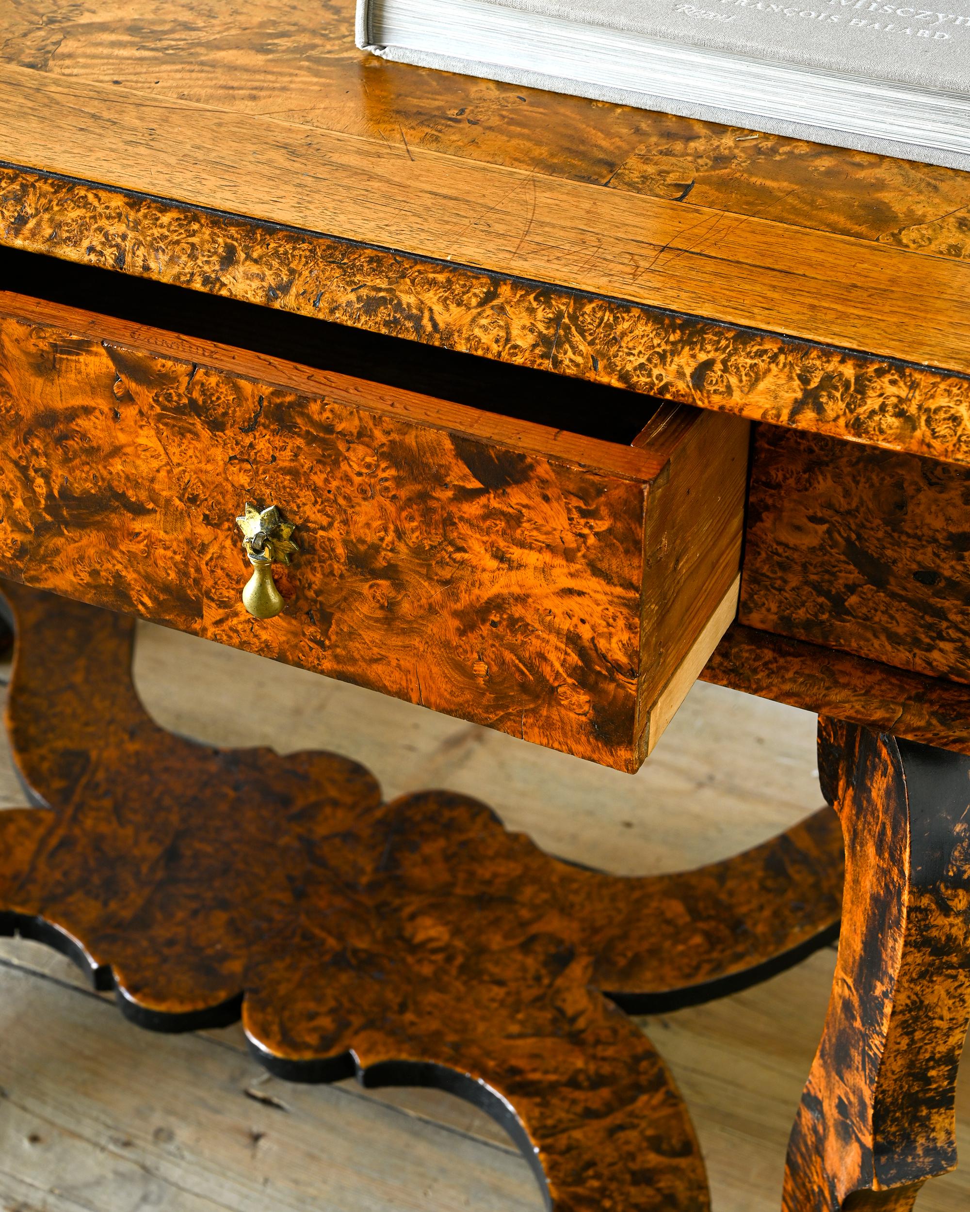 Exceptional 18th Century Swedish Baroque Alder Root Table For Sale 4