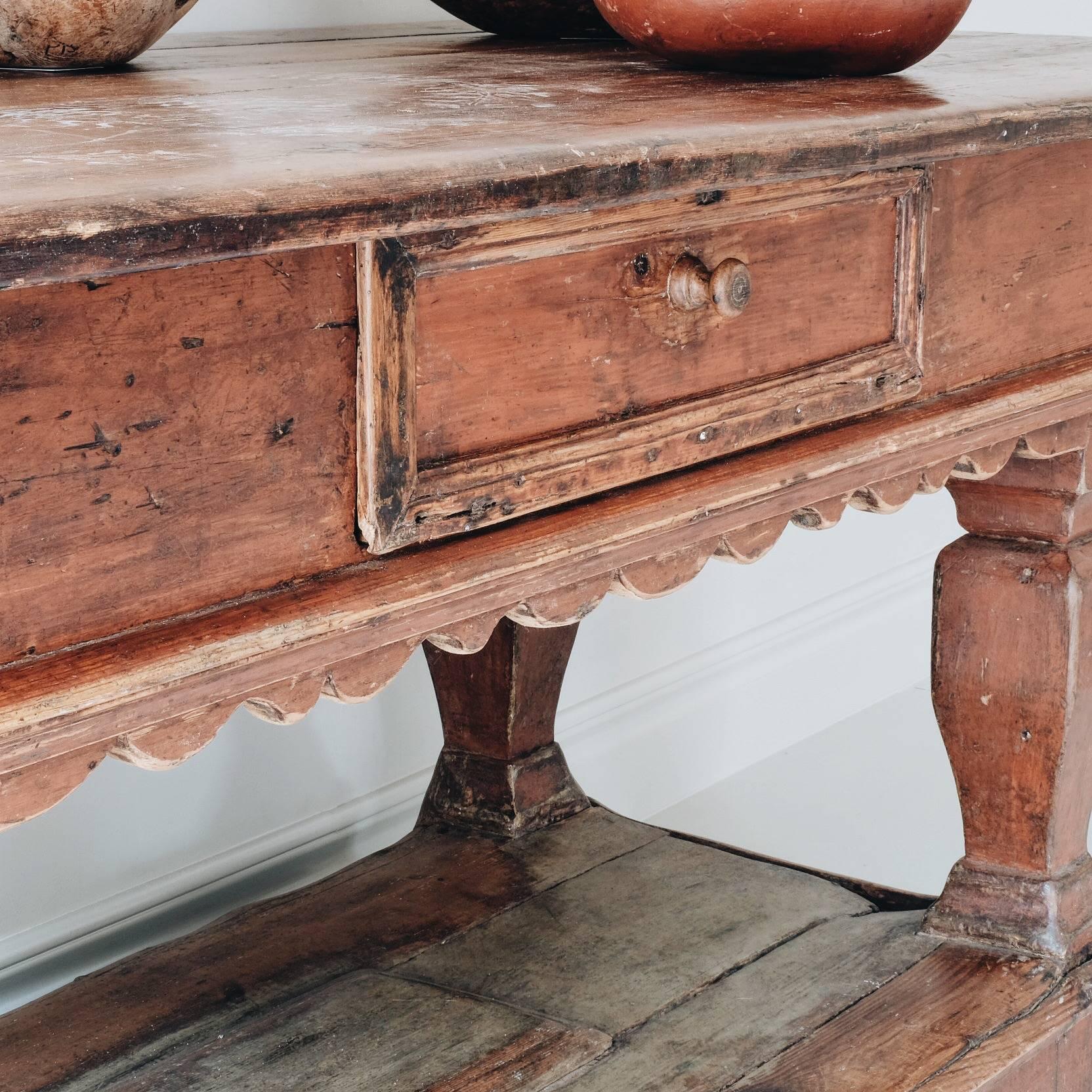 Exceptional 18th Century Swedish Baroque Table 3