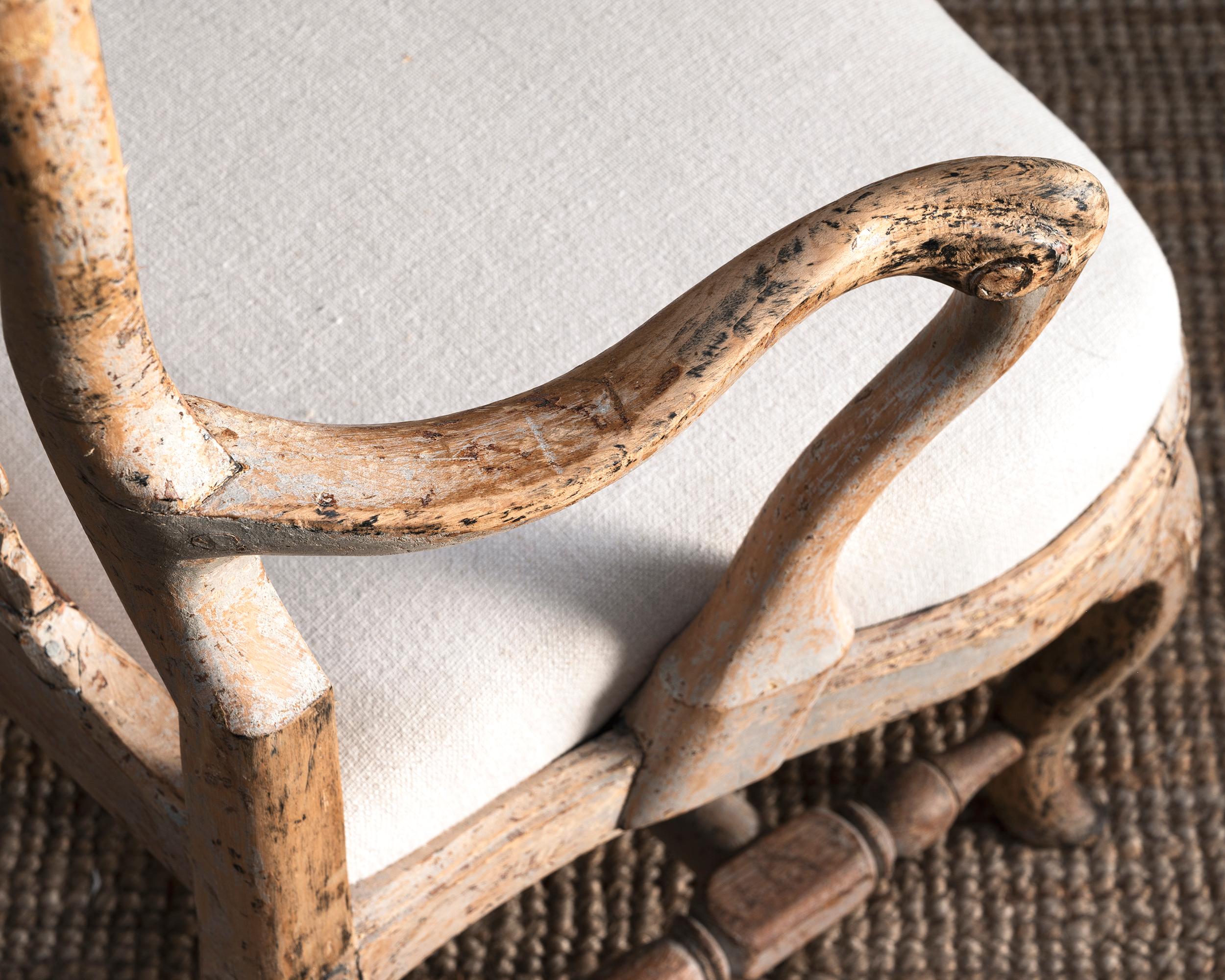 Hand-Crafted Exceptional 18th Century Swedish Rococo Armchair