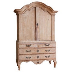 Außergewöhnlicher schwedischer Rokoko-Schrank aus dem 18. Jahrhundert Außergewöhnlicher schwedischer Rokoko-Schrank aus dem 18. Jahrhundert