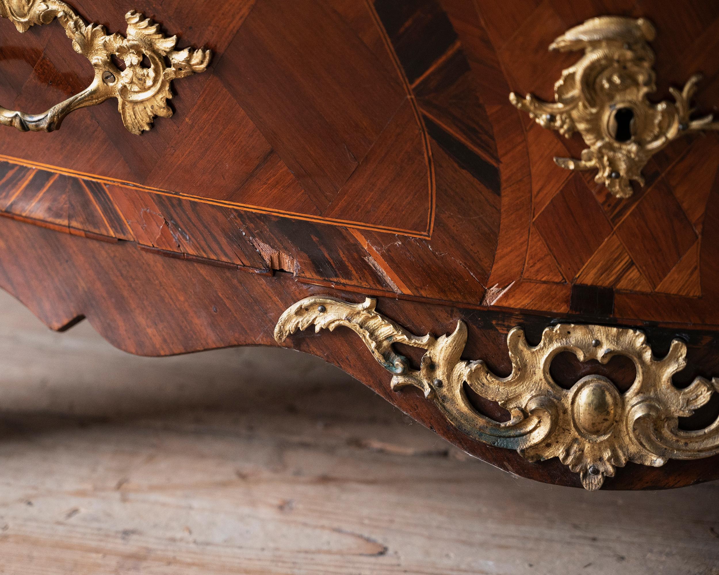 Exceptional 18th Century Swedish Rococo Commode For Sale 2