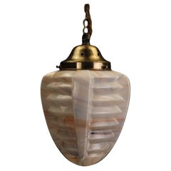 Eccezionale ciondolo da soffitto in vetro scoria degli anni 1920/30 con galleria originale Eccezionale ciondolo da soffitto in vetro scoria degli anni 1920/30 con galleria originale