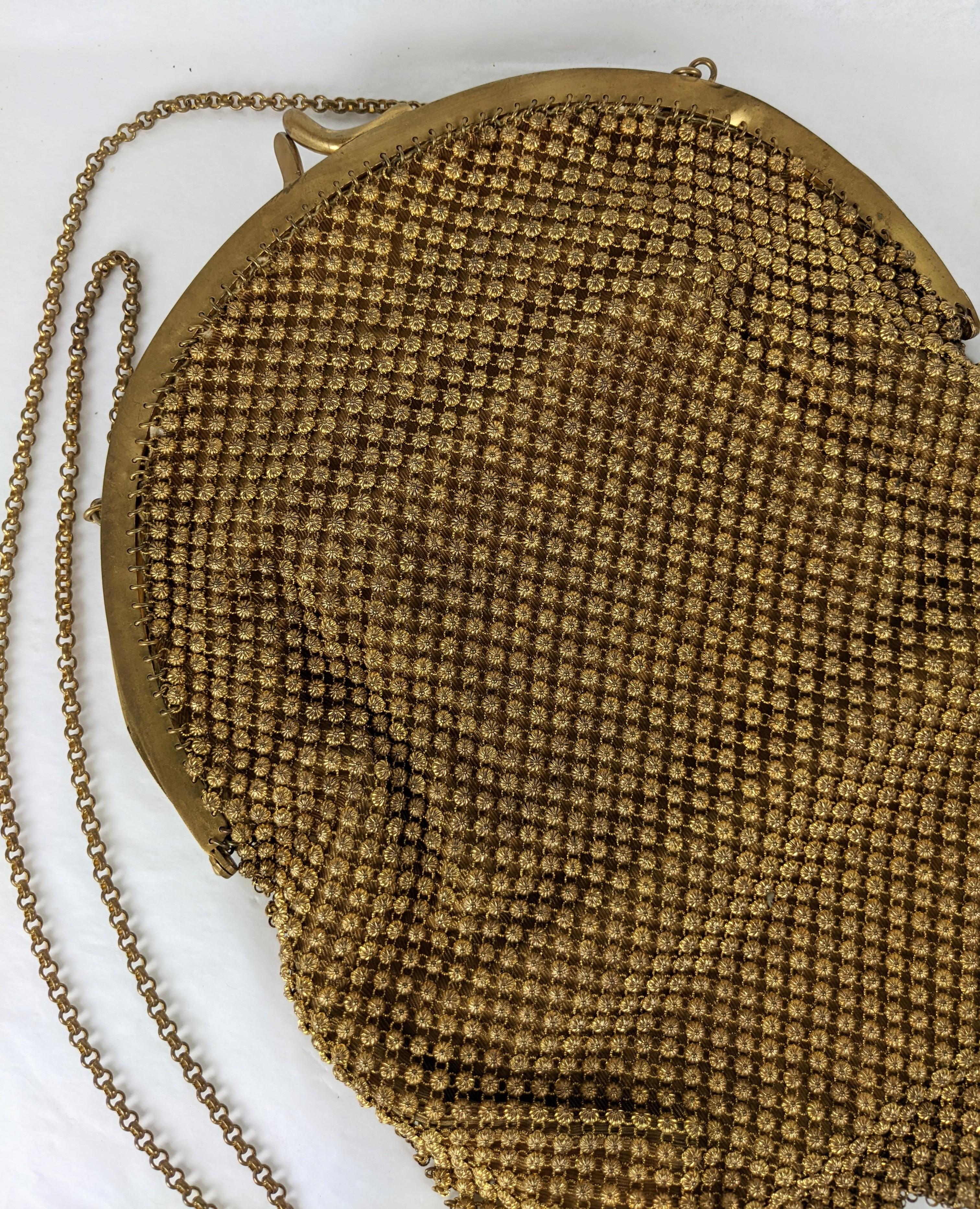 Außergewöhnliche tschechische ägyptische Mesh-Handtasche aus den 1920er Jahren mit Juwelen im Angebot 2
