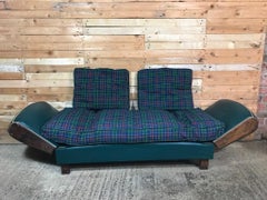 Exceptional 1920s French 2–3 Seater Sofa / Convertible Folding Daybed