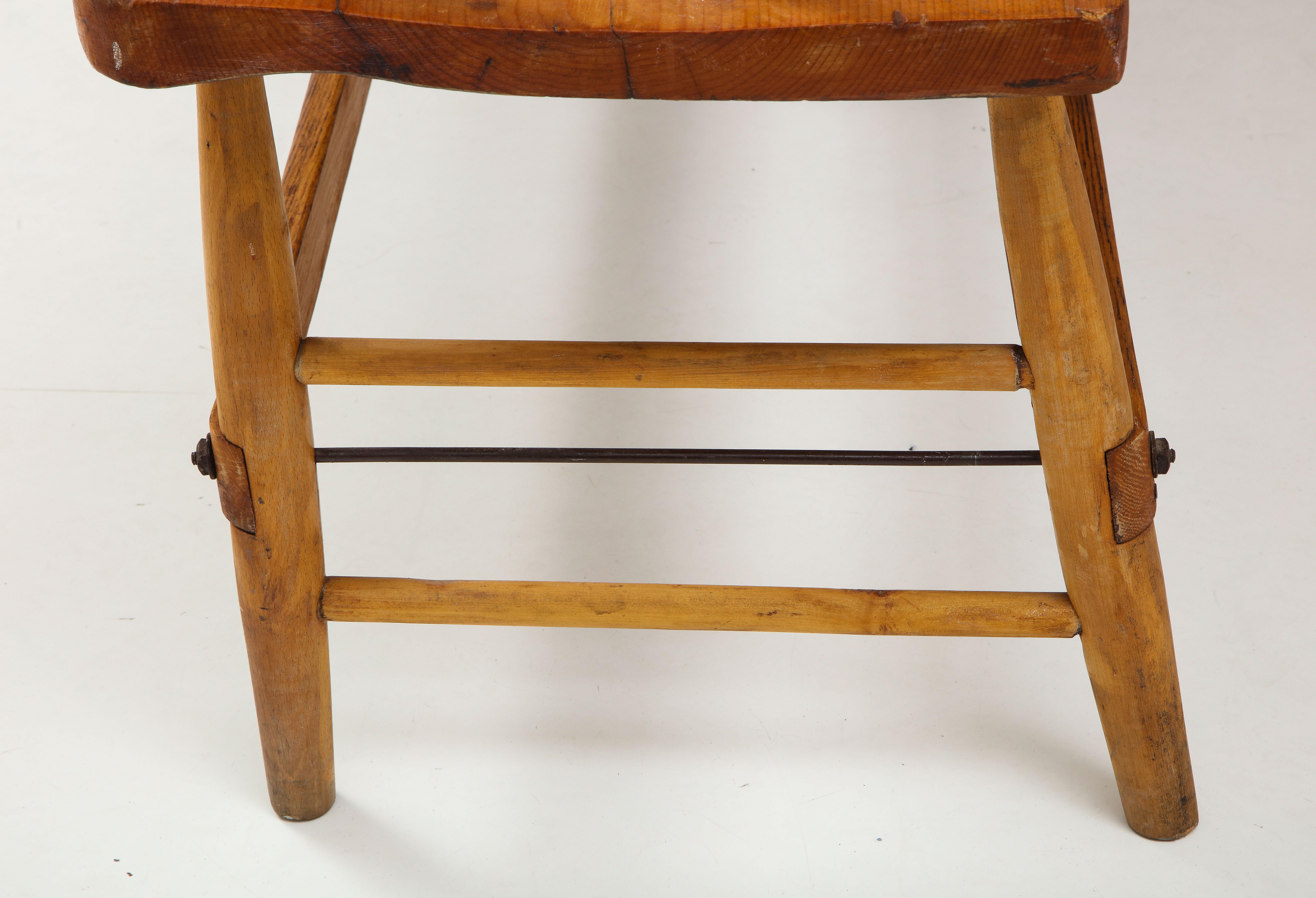 Exceptional 19th C. Hand Made Quaker Meeting House Bench, New England/Cape Cod 4