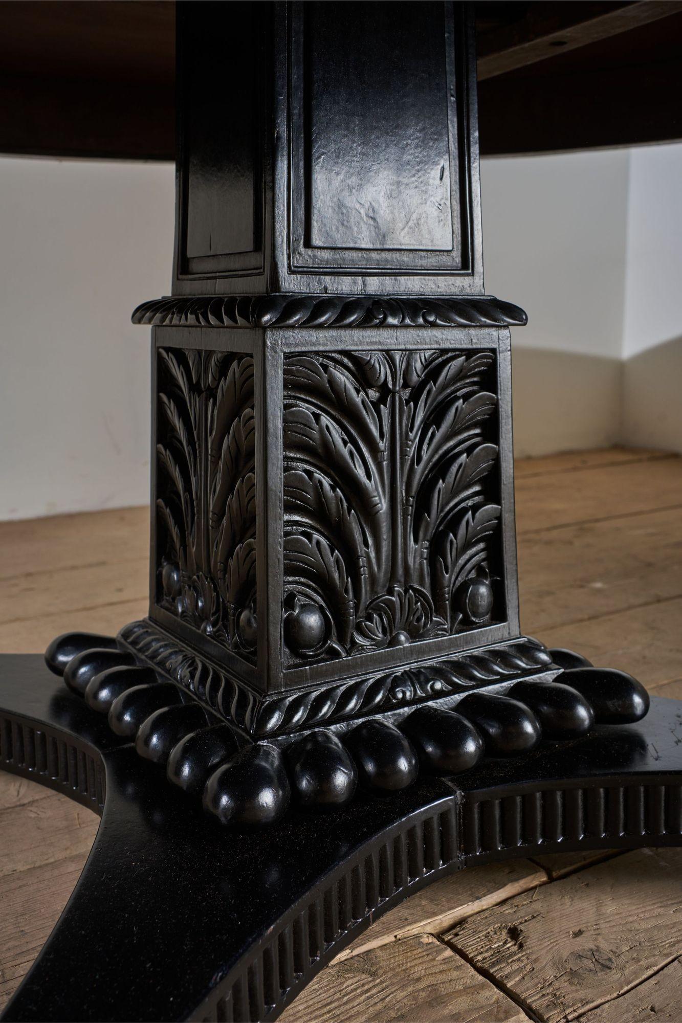 Exceptional 19th Century Anglo-Indian Coromandel centre table For Sale 8