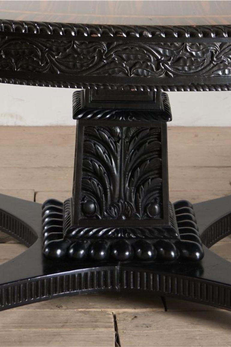 Maple Exceptional 19th Century Anglo-Indian Coromandel centre table For Sale