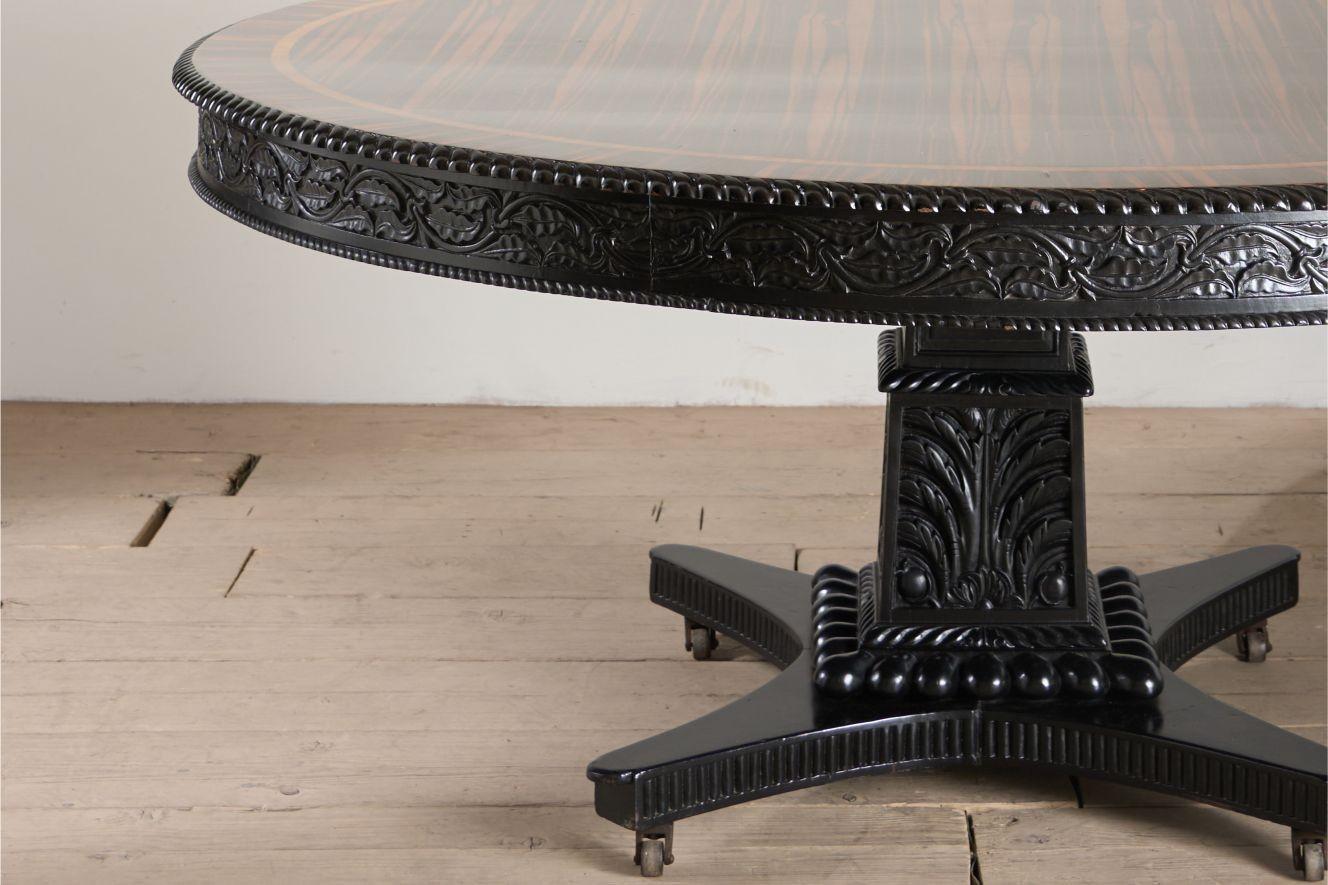 Exceptional 19th Century Anglo-Indian Coromandel centre table For Sale 1