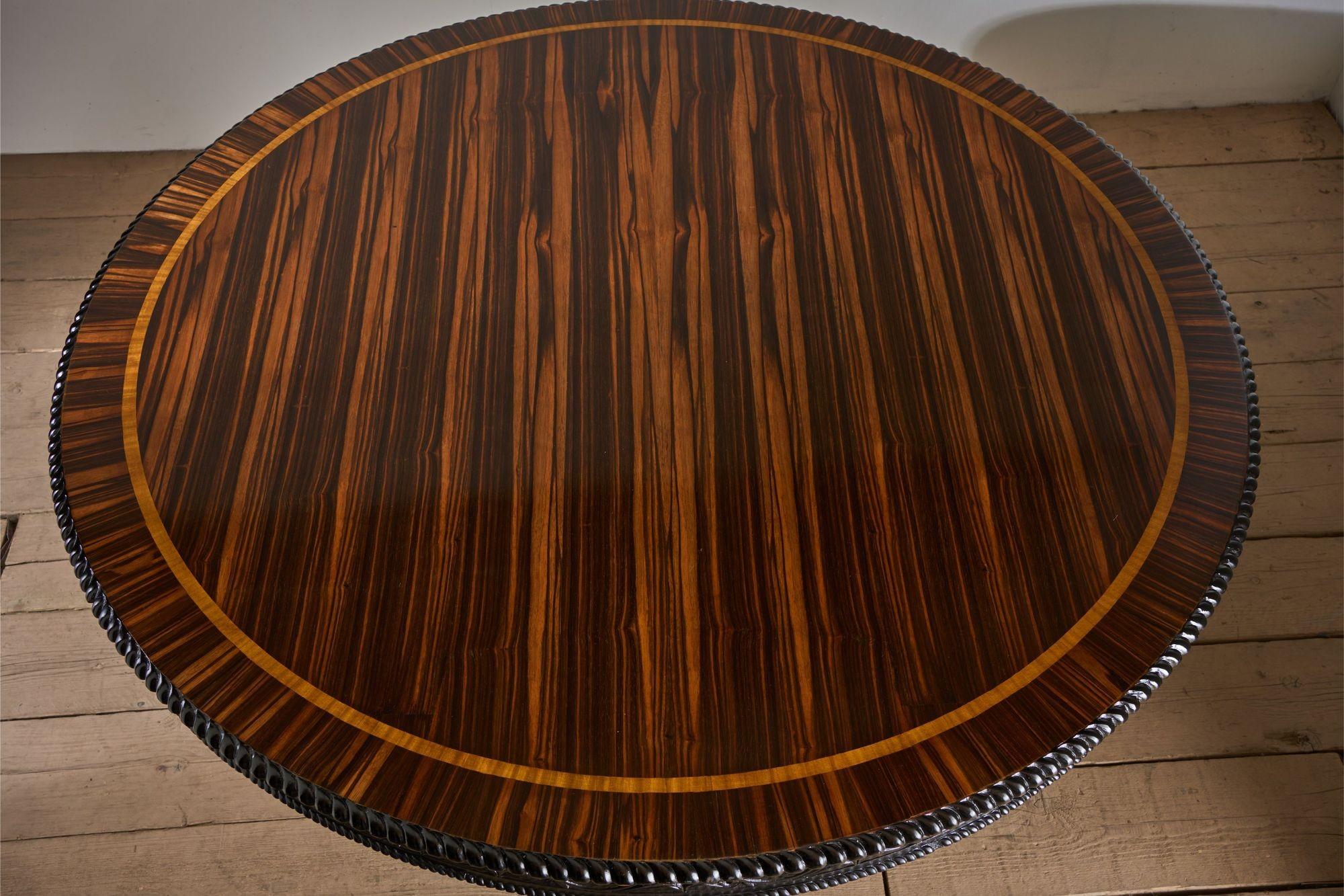 Exceptional 19th Century Anglo-Indian Coromandel centre table For Sale 5