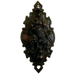 Exceptional 19th Century Black Forest Carving of Basket and Fruit