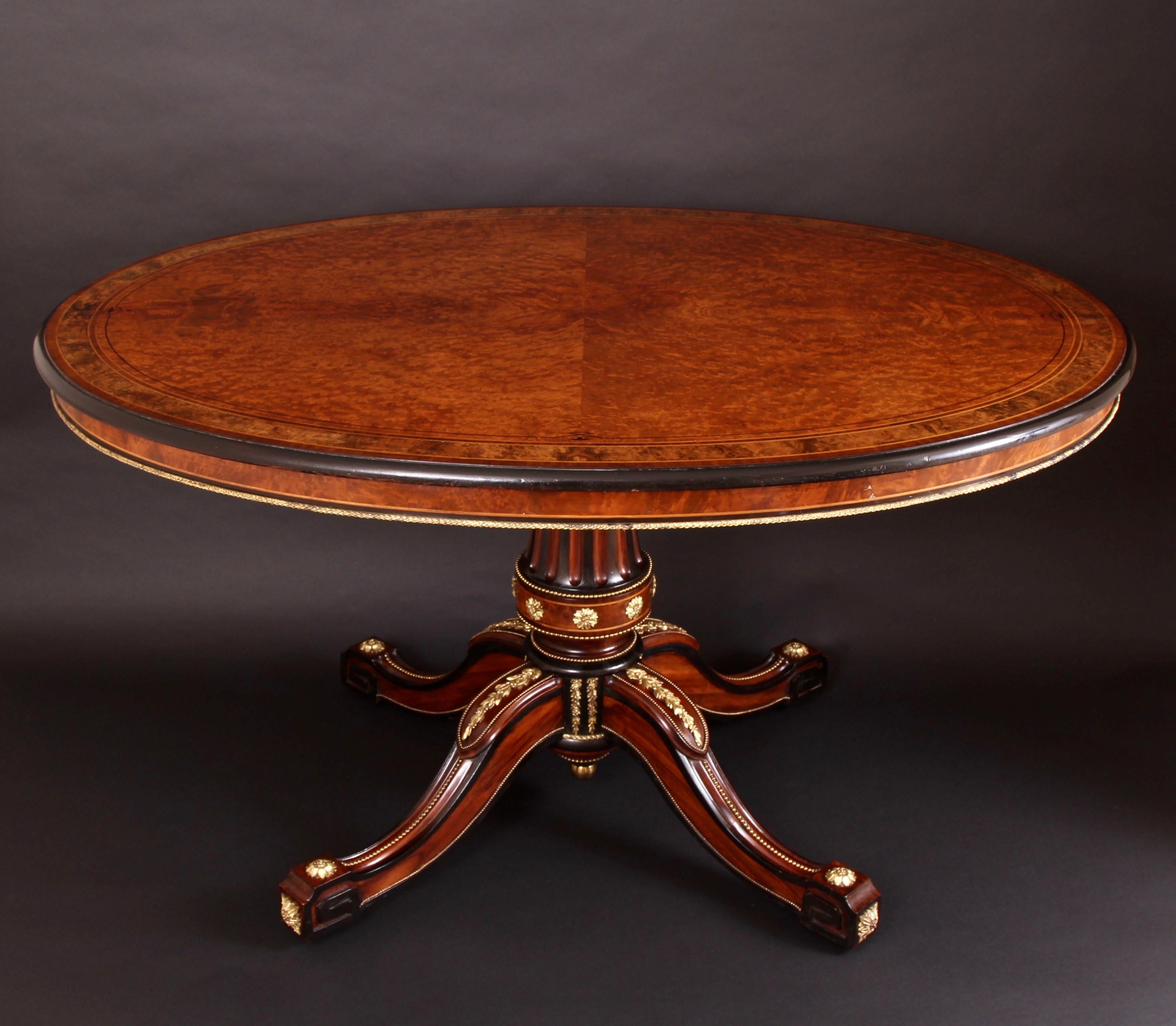 Exceptional 19th Century Centre Table Attributed to Holland & Sons For Sale 2