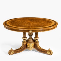 Exceptional 19th Century Centre Table with Thuya Wood Top by Holland & Sons