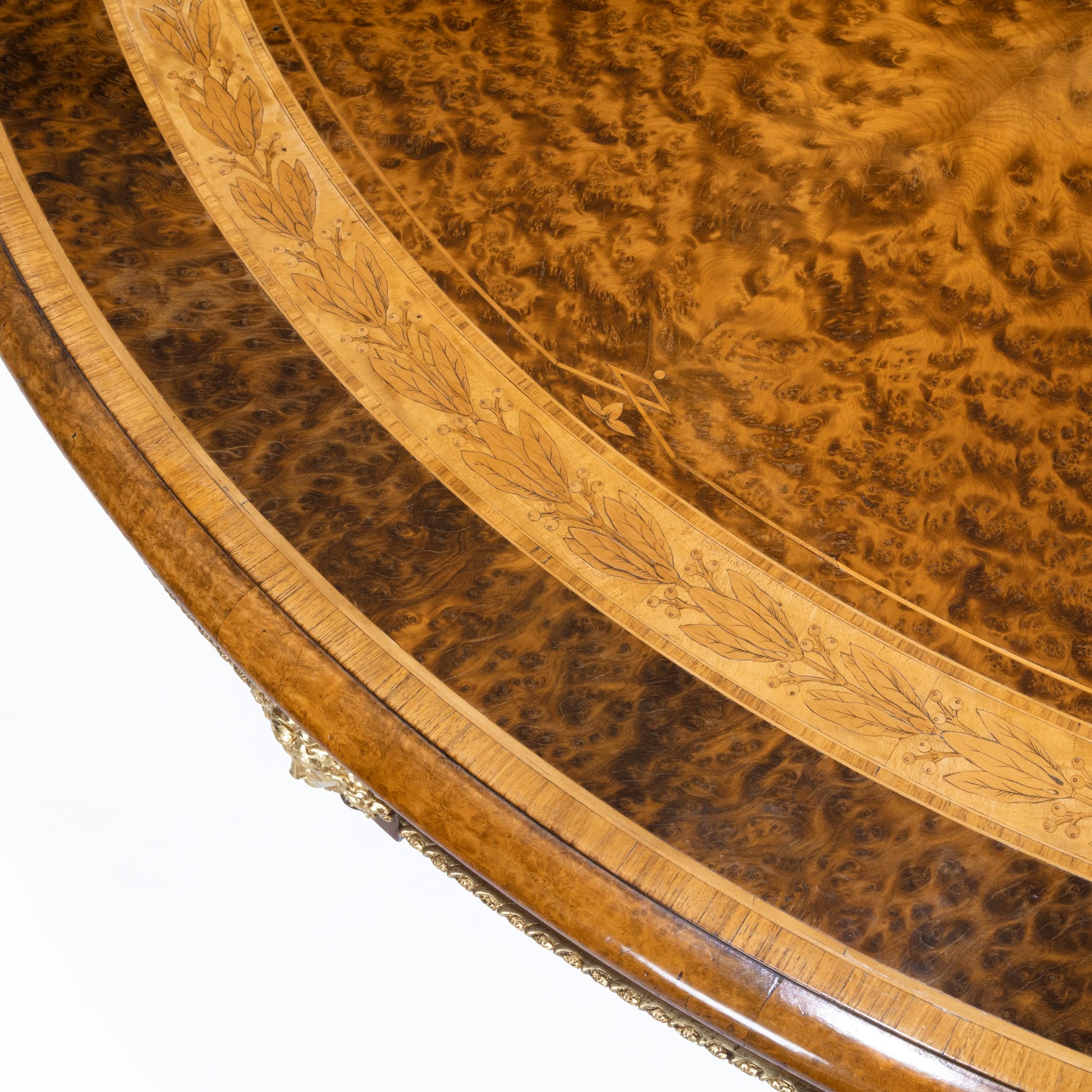 Exceptional 19th Century Centre Table with Thuya Wood Top by Holland & Sons 2