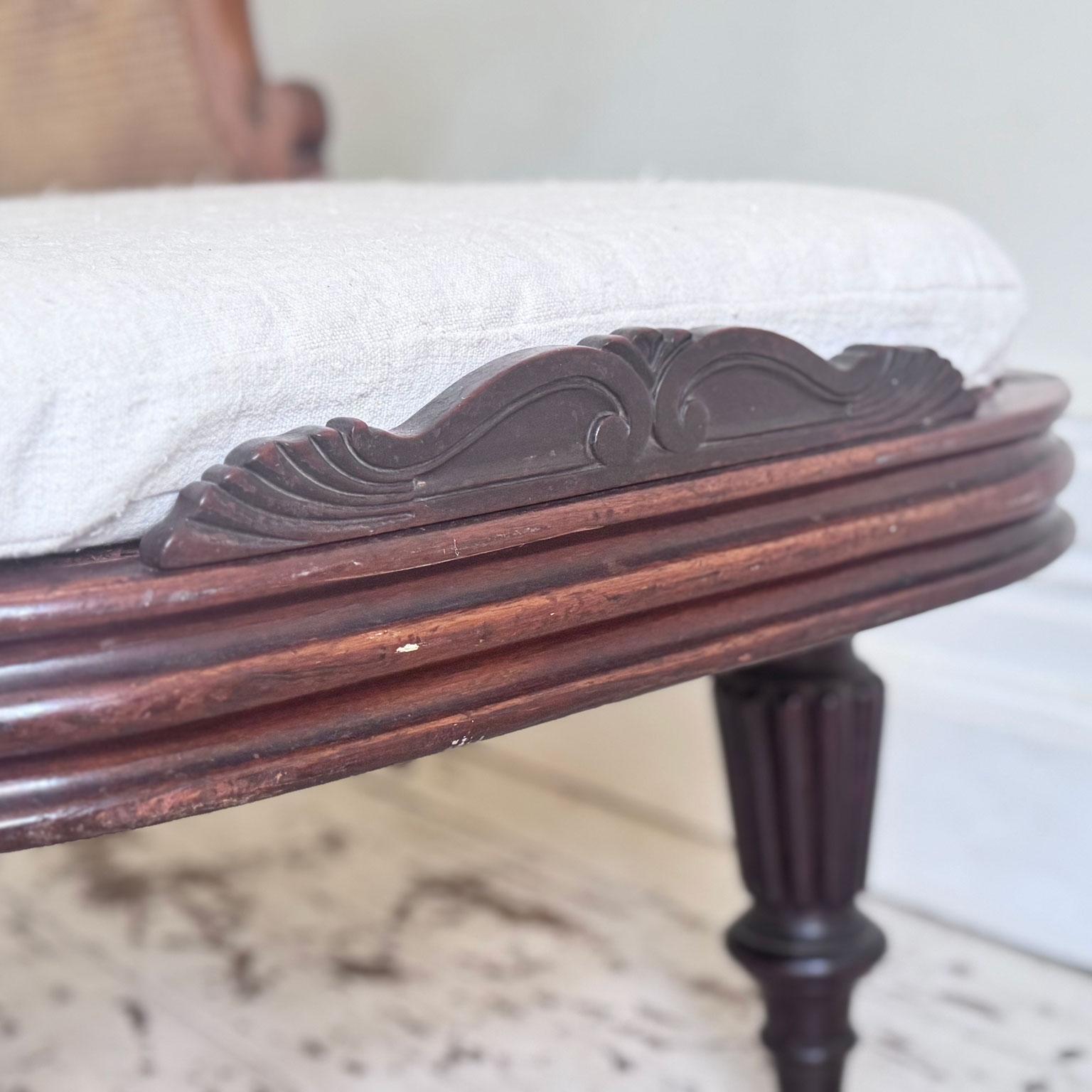 Exceptional 19th Century English Waring & Gillows Cane-Seated Daybed For Sale 7