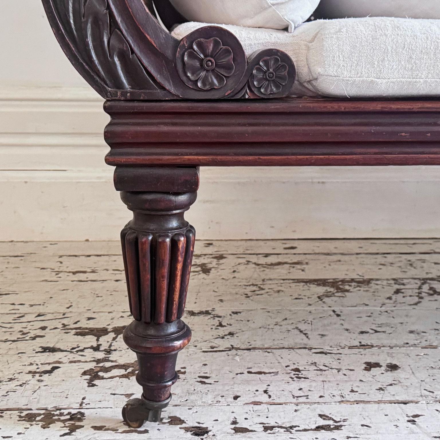 Exceptional 19th Century English Waring & Gillows Cane-Seated Daybed For Sale 5