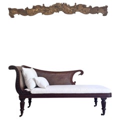Exceptional 19th Century English Waring & Gillows Cane-Seated Daybed