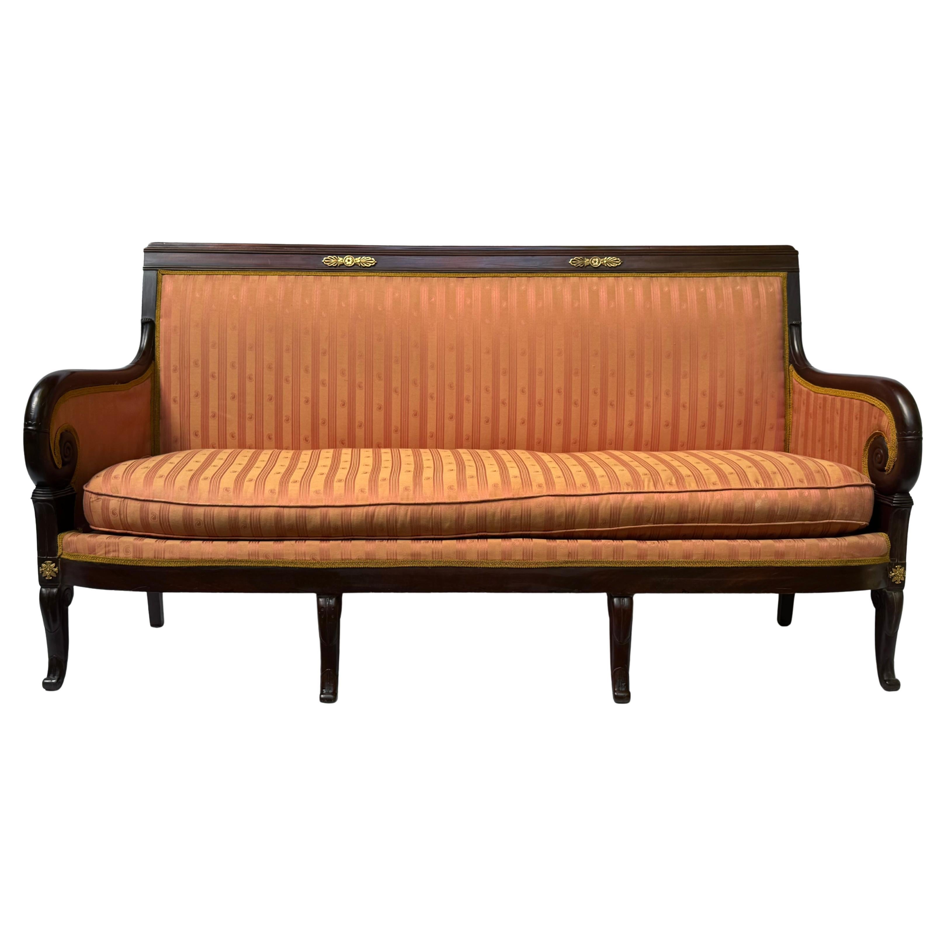 Exceptional 19th-Century French Empire Salon Set Stamped Maigret For Sale 5