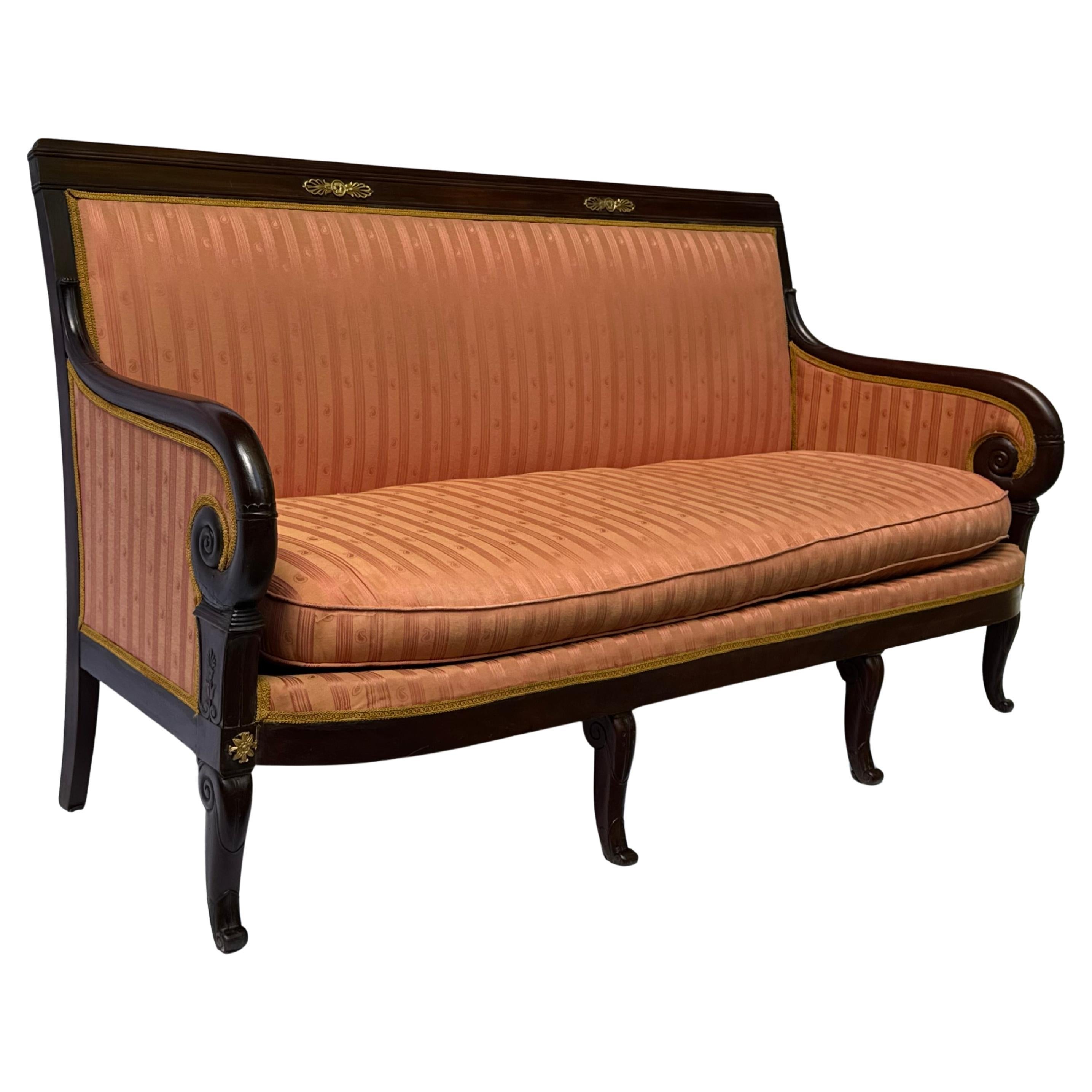 Exceptional 19th-Century French Empire Salon Set Stamped Maigret For Sale 3