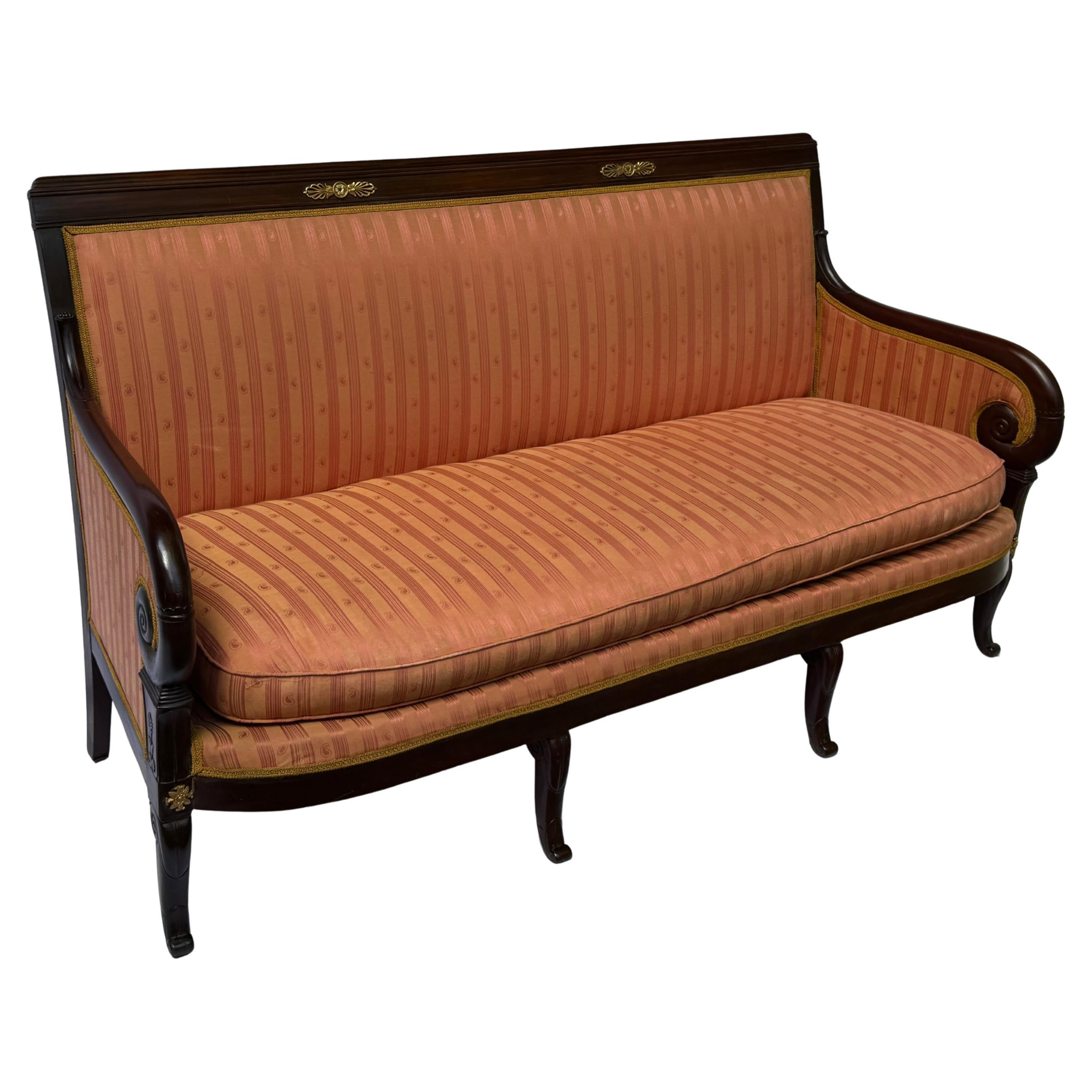 Exceptional 19th-Century French Empire Salon Set Stamped Maigret For Sale 4