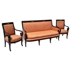 Exceptional 19th-Century French Empire Salon Set Stamped Maigret